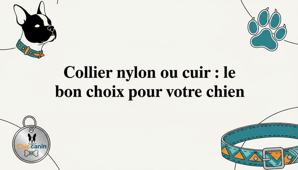 Collier nylon ou cuir : le bon choix pour votre chien