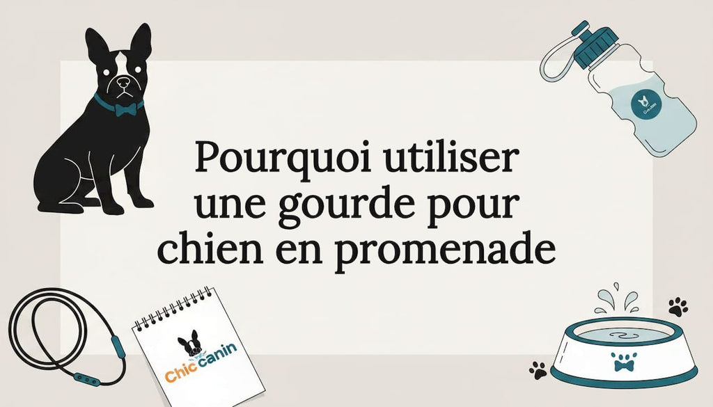 Pourquoi utiliser une gourde pour chien en promenade
