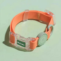 Collier chien imperméable orange