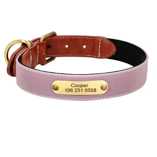 Collier-cuir-chien-personnalise