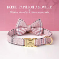 Collier-personnalisable-pour-chien-rose