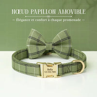 Collier-personnalisable-pour-chien-vert