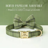 Collier-personnalisable-pour-chien-vert