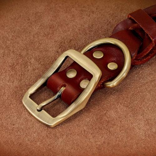 Collier-pour-chien-en-cuir-boucle-en-metal