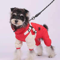 Impermeable pour chien rouge