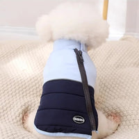 Manteau pour petit chien bleu
