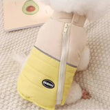 Manteau pour petit chien jaune