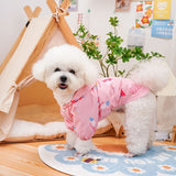 Manteau pour petit chien rose look doux