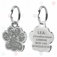 Médaille chien gravée argent