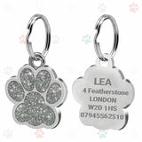 Médaille chien gravée argent
