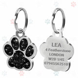Médaille chien gravée noir