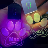 Médaille chien personnalisé forme patte