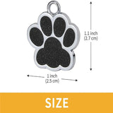 Médaille chien gravée scintillante 