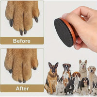 Lime à Ongles Chien en Bois avec Planche de Grattage