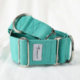 collier chien martingale uni vert menthe