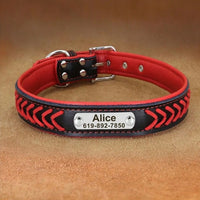 collier-pour-chien-personnalise-rouge
