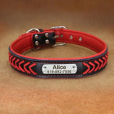 collier-pour-chien-personnalise-rouge