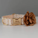 collier-chien-personnalisé-avec-fleur