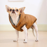 doudoune pour chien marron