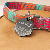 medaille gravée pour chien noir